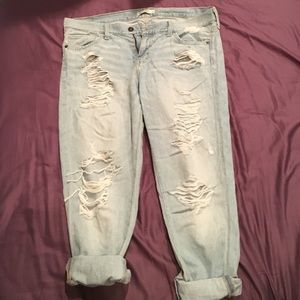 Abrecrombie & Fitch Distressed Boyfriend Jeans