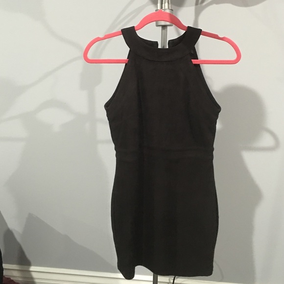 black suede dress