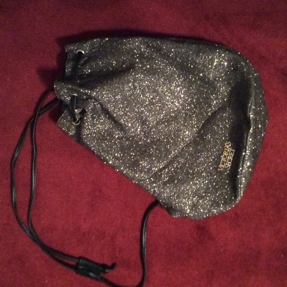 Victoria Secret glitter travel bag