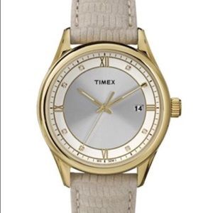 Timex Style T2P556 Leather Dress Watch
