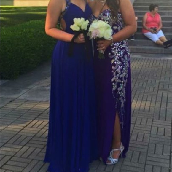 Purple prom dress