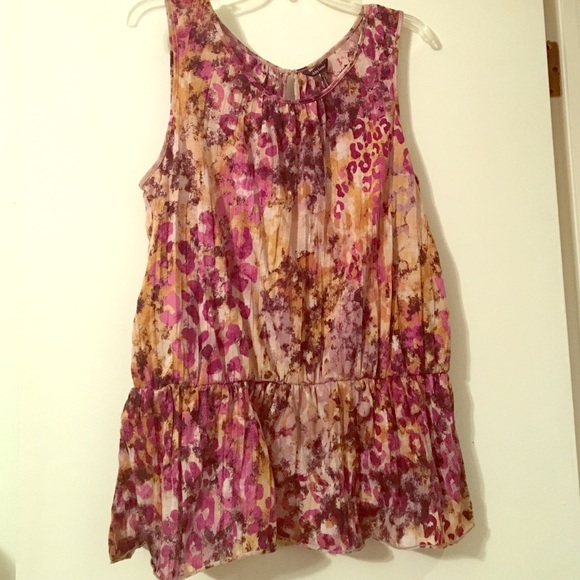 Watercolor Preplum Tunic