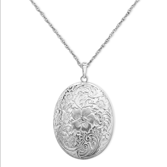 Macy's 200.00 Diamond Accent SS Locket