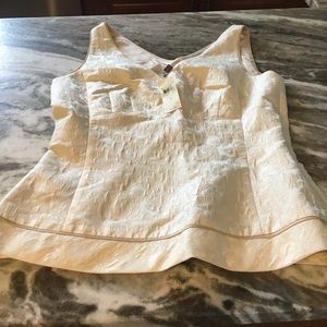 Ann Taylor Brocade Shell Top