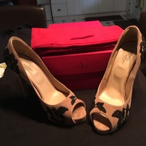Valentino peep toe heels