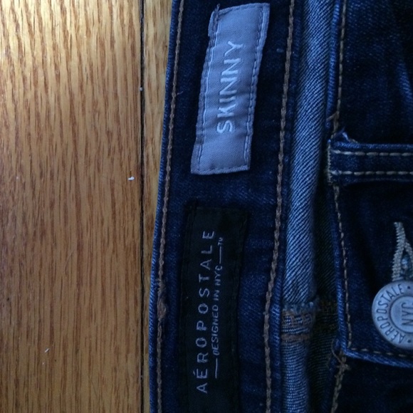 navy blue Aeropostale skinny jeans - Picture 2 of 4