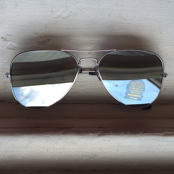 Epic Brand Accessories - Fall Sale!!! Flat Mirror/Silver Aviator Sunglasses