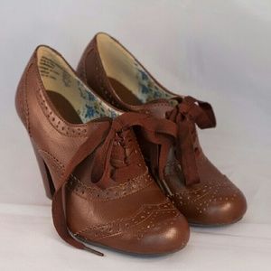 Oxford lace up heels (never worn)