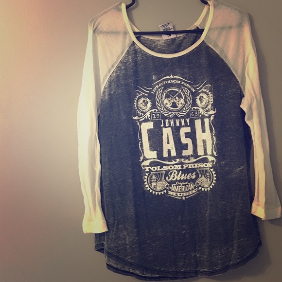 Oh so soft Johnny Cash baseball tee