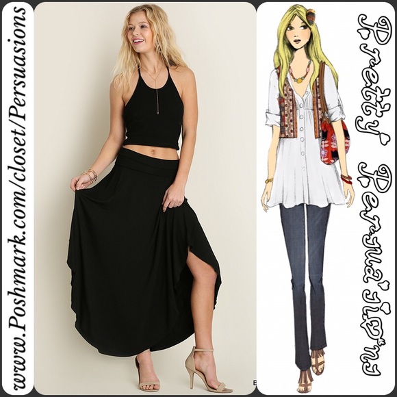 SALE‼️ Mocha Latté Jersey Midi - Maxi Skirt - Picture 3 of 4