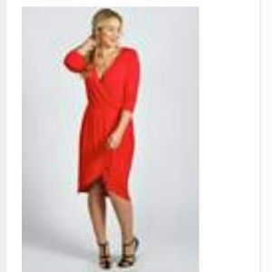 Sexy front wrap dress