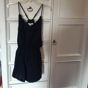 Navy Romper by Love Tree Los Angeles