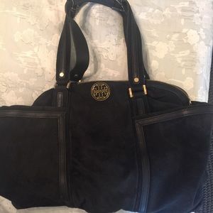 Preloved Tory Burch Black Suede Bag