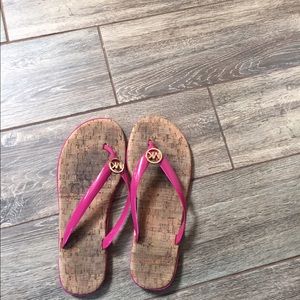 Michael Kors hot pink sandals