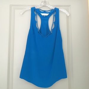 Trina Turk silk racer back blouse