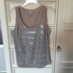 Express Sleeveless Sequin Top