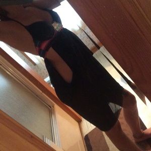 Sexy black mesh bikini