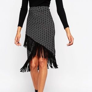 NWT ASOS Fringe Skirt
