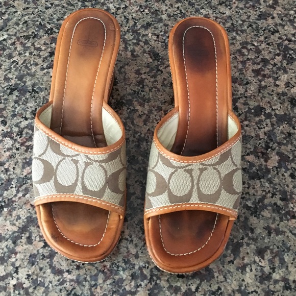 Coach wedge sandals