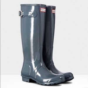 Women's Original Tall Graphite Gloss Rain Boots