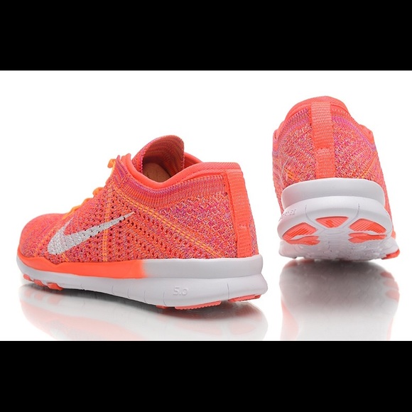 Orange Nike Flyknits