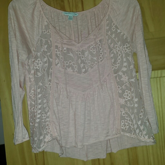 American eagle flowy shirt