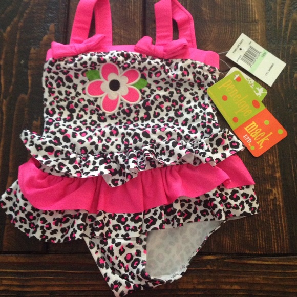 NWT Penelope Mack leopard Baby bathing suit
