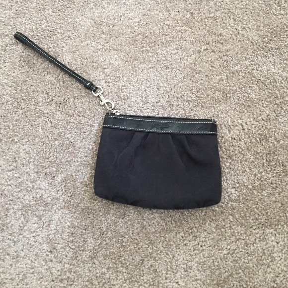 Black Coach Wristlet