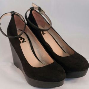 R2 'Juliana' Suede platform wedges