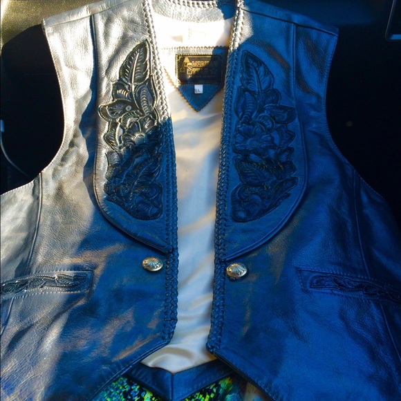Handmade genuine leather vest