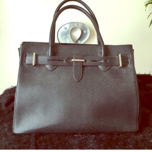 Black structured bag