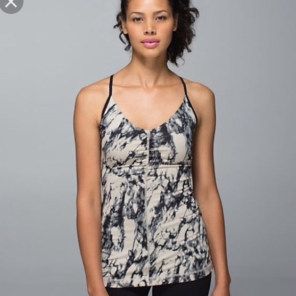 lululemon athletica Tops - Lululemon Open Heart Tank in Granite