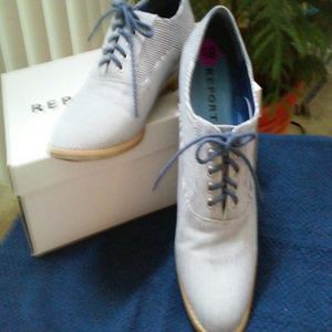 Bobbi Blue Pin Stripe Summer Shoes