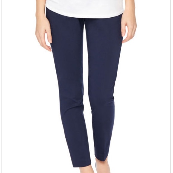 A Pea in the Pod cropped suit pant, navy, sz Med