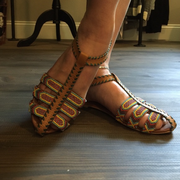 Matty's Shoes - TEMP REDUCED ⚡️Matty's GORGEOUS beaded SANDAL