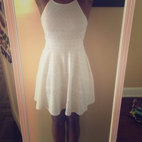 White lace dress