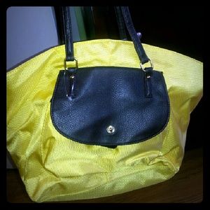 Yellow linen bag zize large