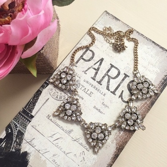 Crystal statement necklace - Picture 3 of 4