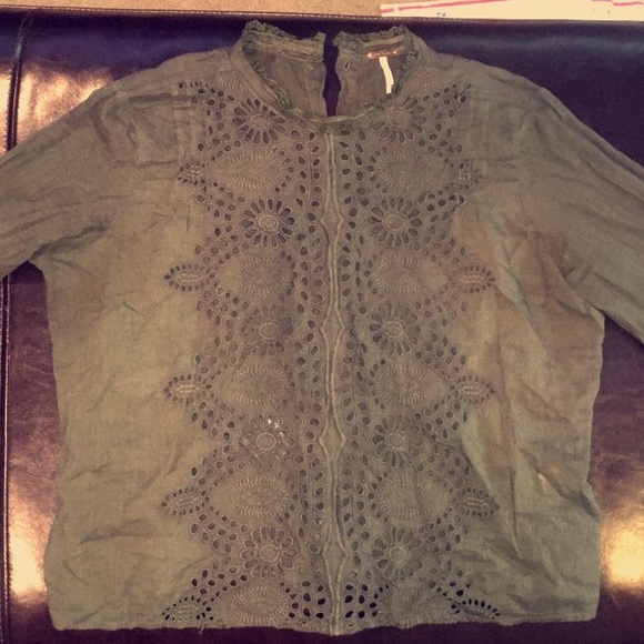 Free People button up long sleeve