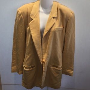 Yellow Ann Klein blazer