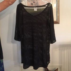 Black Beach Cover Up