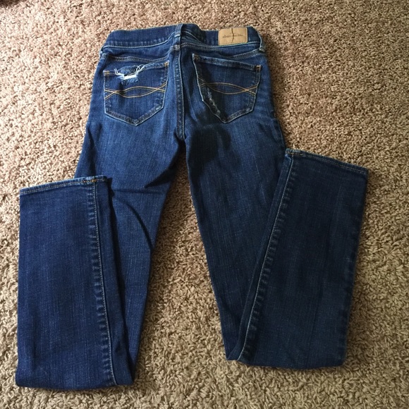 Abercrombie kids distressed jeans