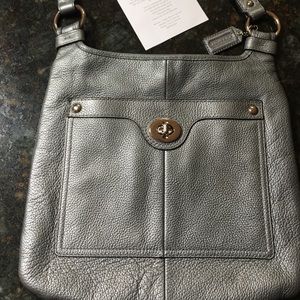 Coach pebbled leather crossbody bag