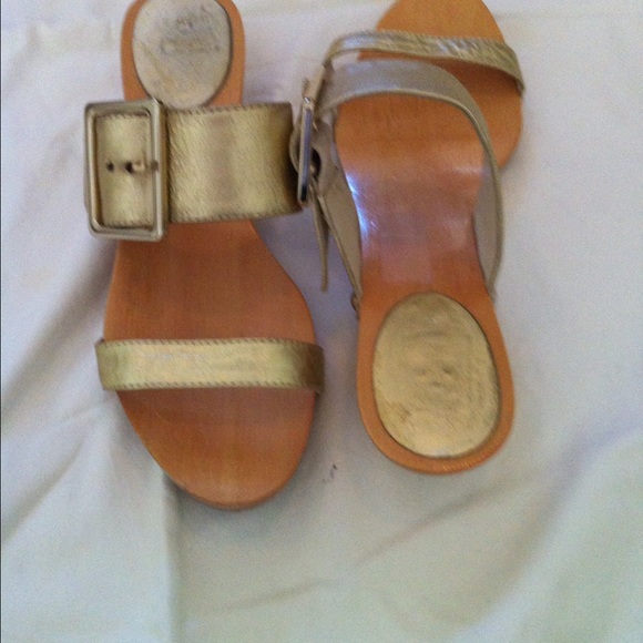 kate spade Shoes - Gold Kate Spade sandals