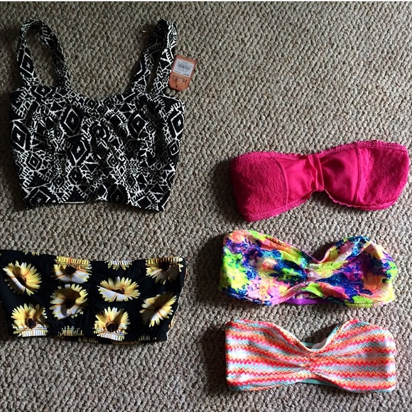 1 DAY SALE Bandeau lot- VS PINK & Hollister. Small
