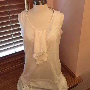 Cream tank top Talbots size M