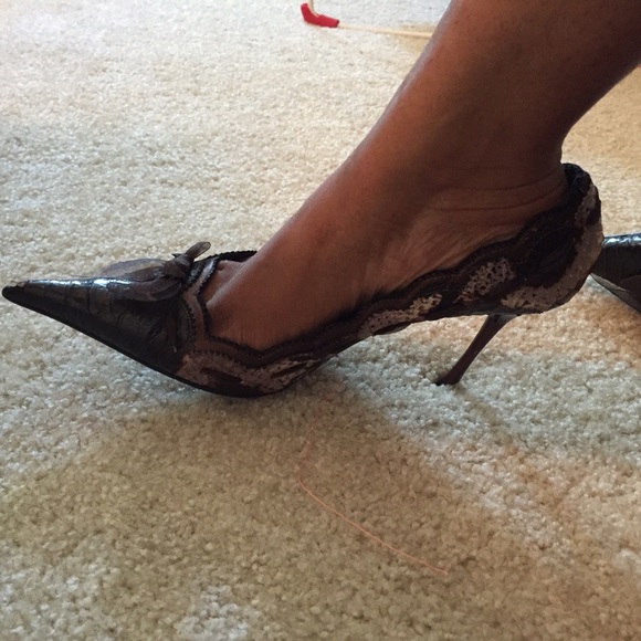 Vintage Steve Madden Pointed Luxe Heels Size 7 - Picture 3 of 4