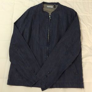 Five Four men's Blue denim jacketSize 2XL