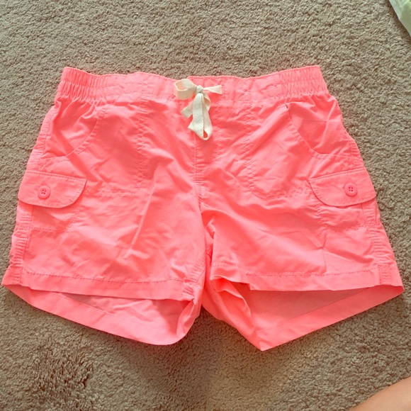 Bright coral shorts