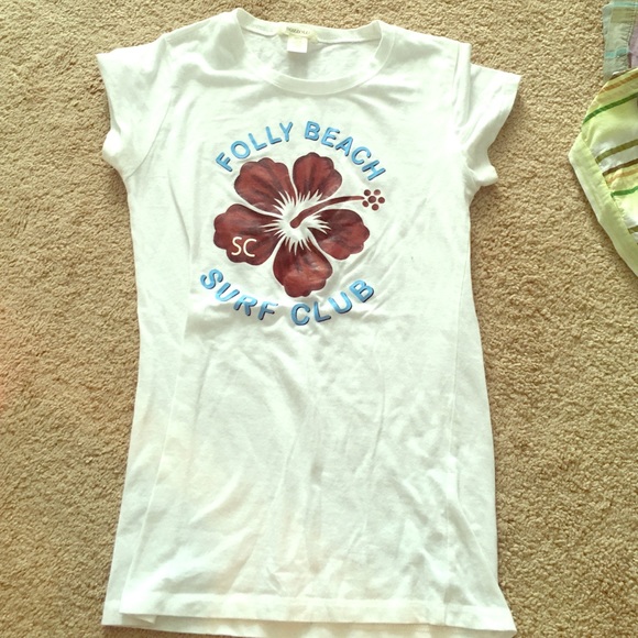 Folly beach surf tee